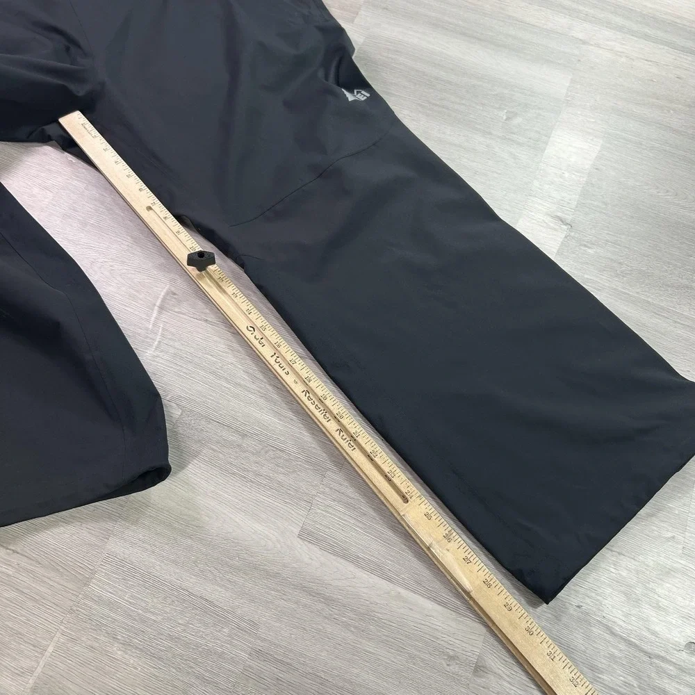 REI Element E1 Rain Pants Mens 2XL Black Waterproof Lined Elastic Waist Hiking